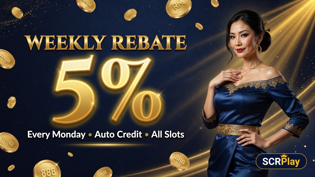 SCRPlay weekly rebate 5% promotion